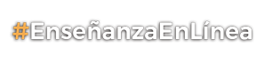 #EnseñanzaEnLínea Logo