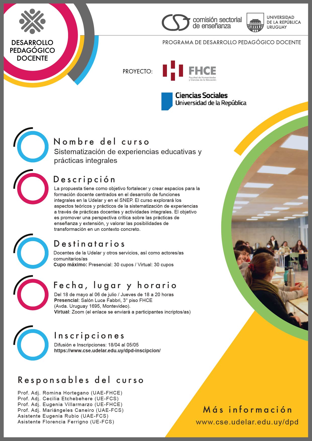 Curso Sistematización de experiencias educativas y prácticas integrales